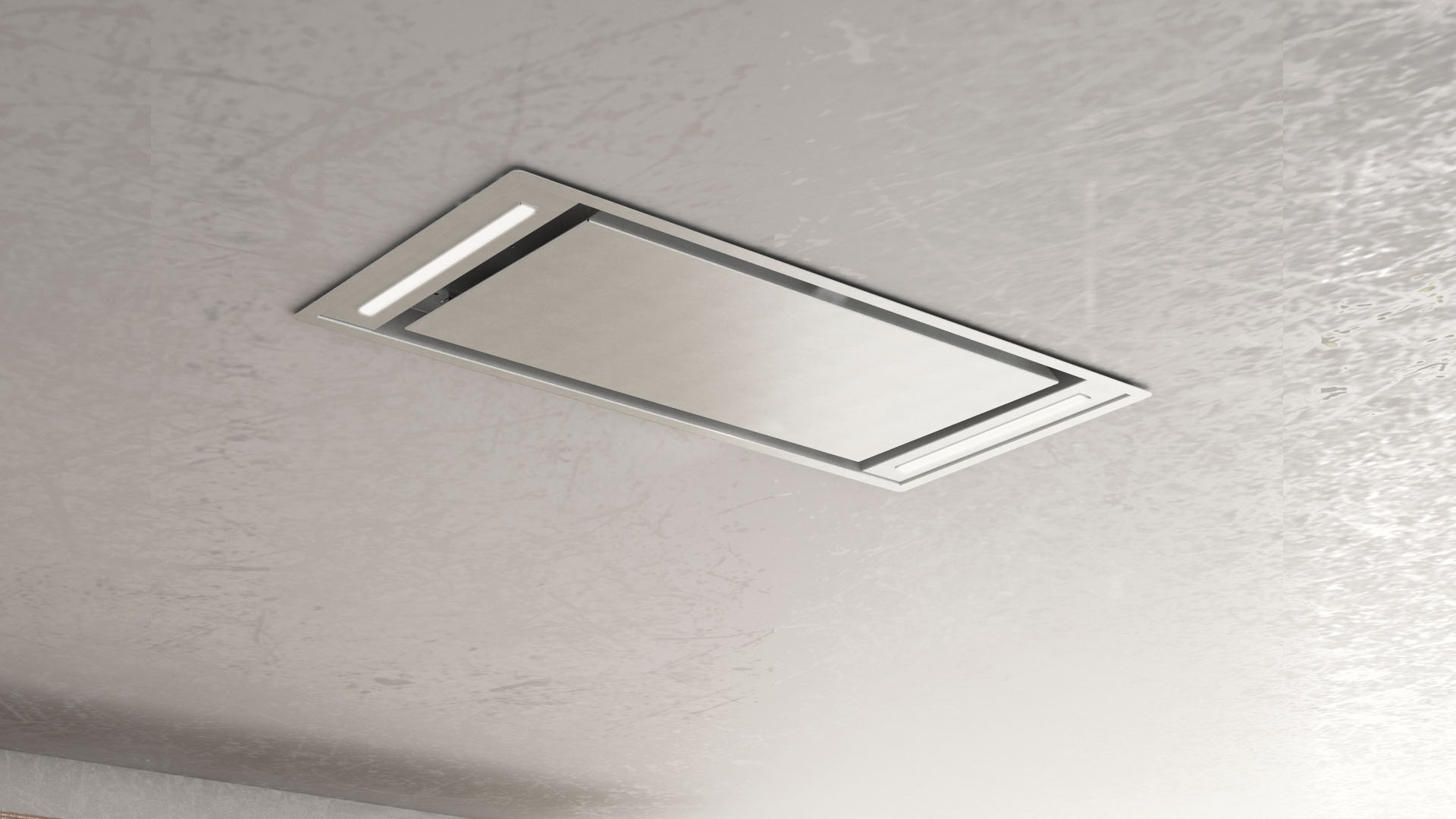 Made in Italy ceiling hood with simple and elegant lines